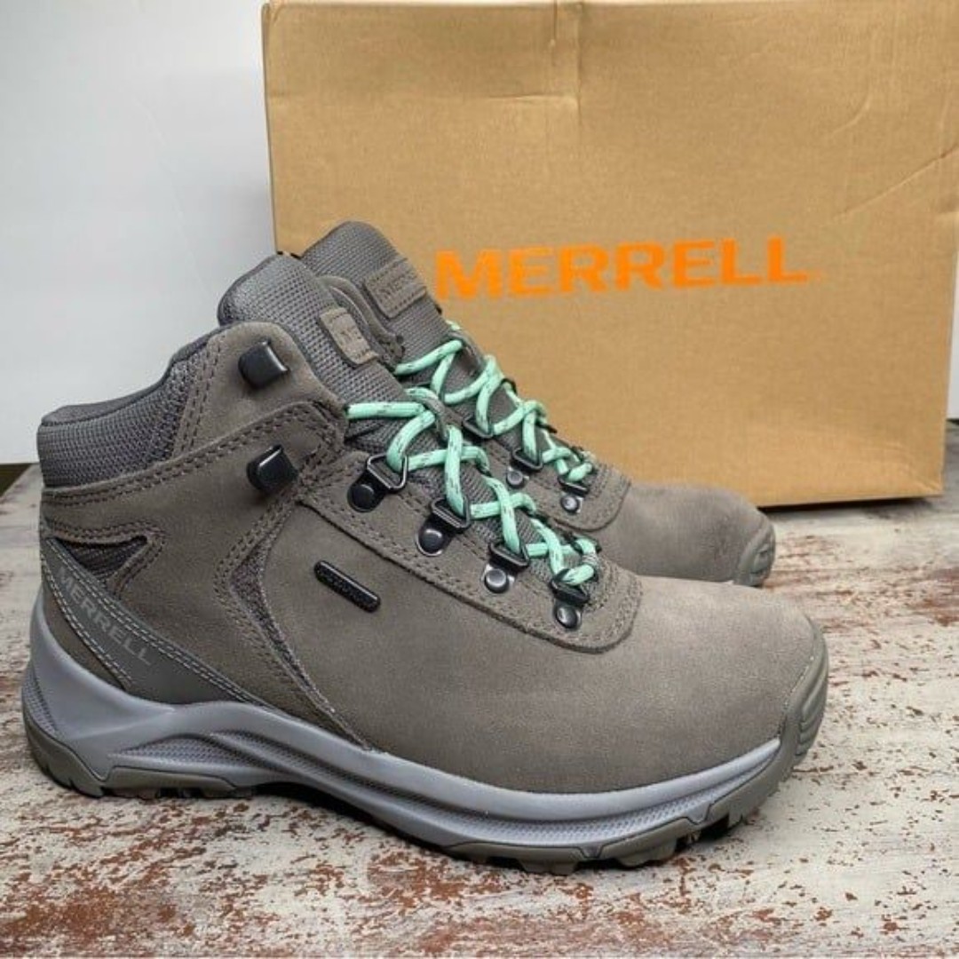 New Merrell Erie MID WP charcoal Grey Hiking outdoor Boots 7