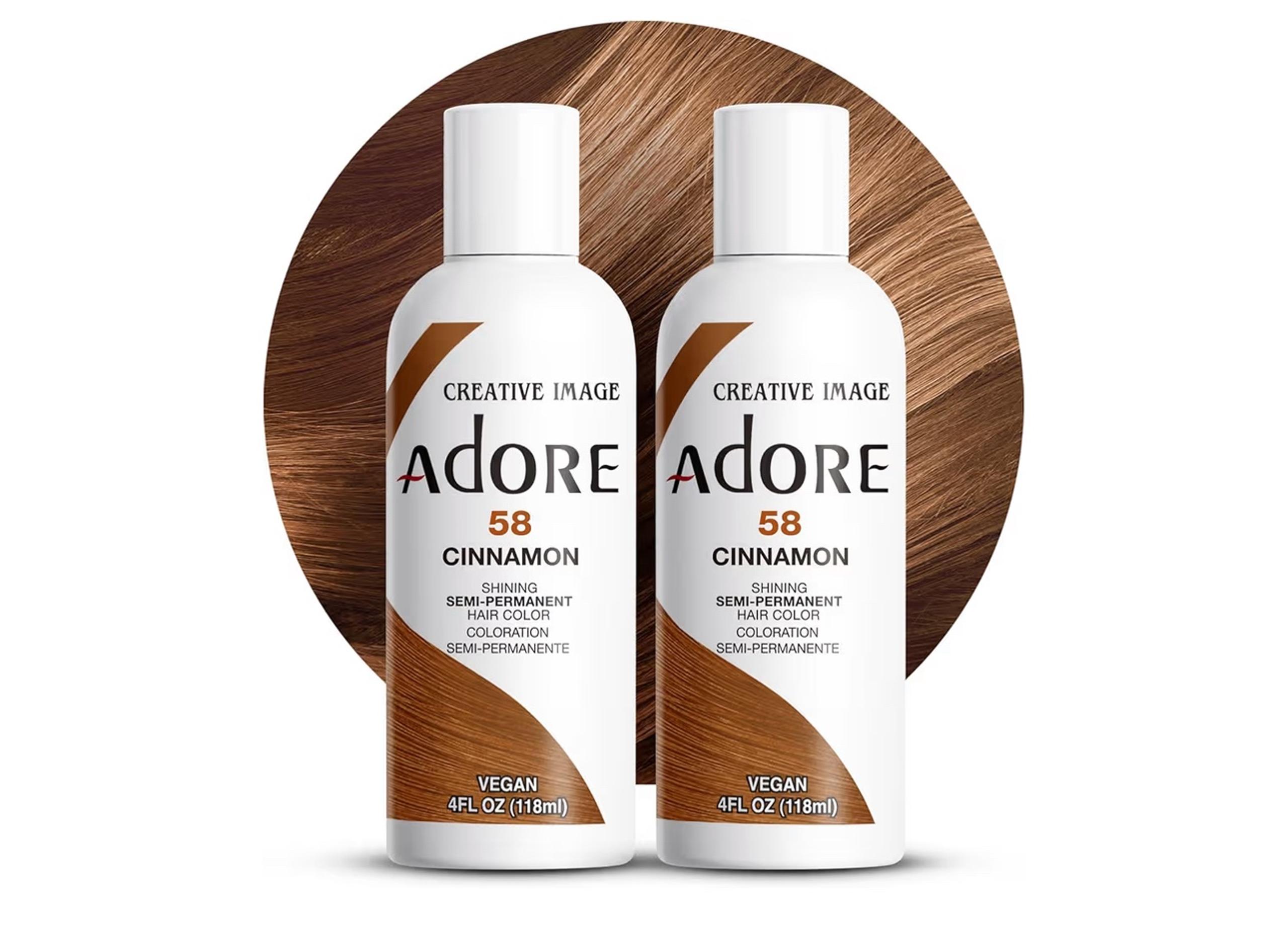 Adore Semi Permanent Hair Color - Vegan and Cruelty-Free Cinnamon Hair Dye