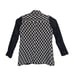 Lucky Brand Geometric Print Long Sleeve Jacket Black White Zip Snap Women's L