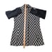 Lucky Brand Geometric Print Long Sleeve Jacket Black White Zip Snap Women's L