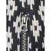 Lucky Brand Geometric Print Long Sleeve Jacket Black White Zip Snap Women's L