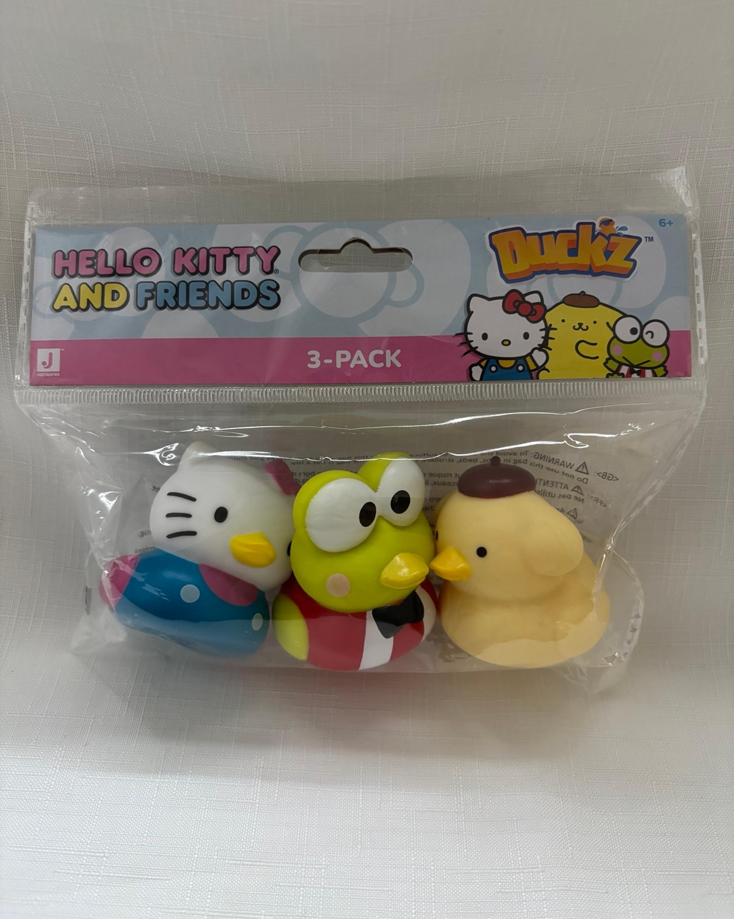 NEW! Hello Kitty, Keroppi & Pompompurin rubber ducks (3 pack)