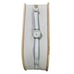 Vintage Swiss Made Hanowa Gold White Leather Band Watch Discolored Tarnished