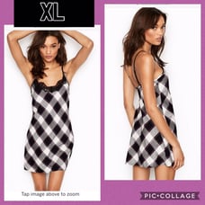 Vs Flannel Flirty Lace Trimmed Slip Xl