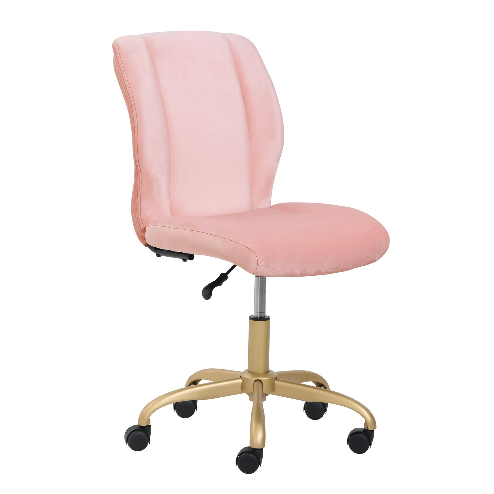 High-end comfort Plush Velvet Office Chair, Pearl Blush
