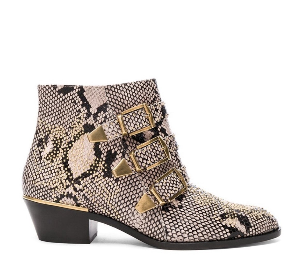 Chloe Susanna python print boot NEW Size EU37/US7