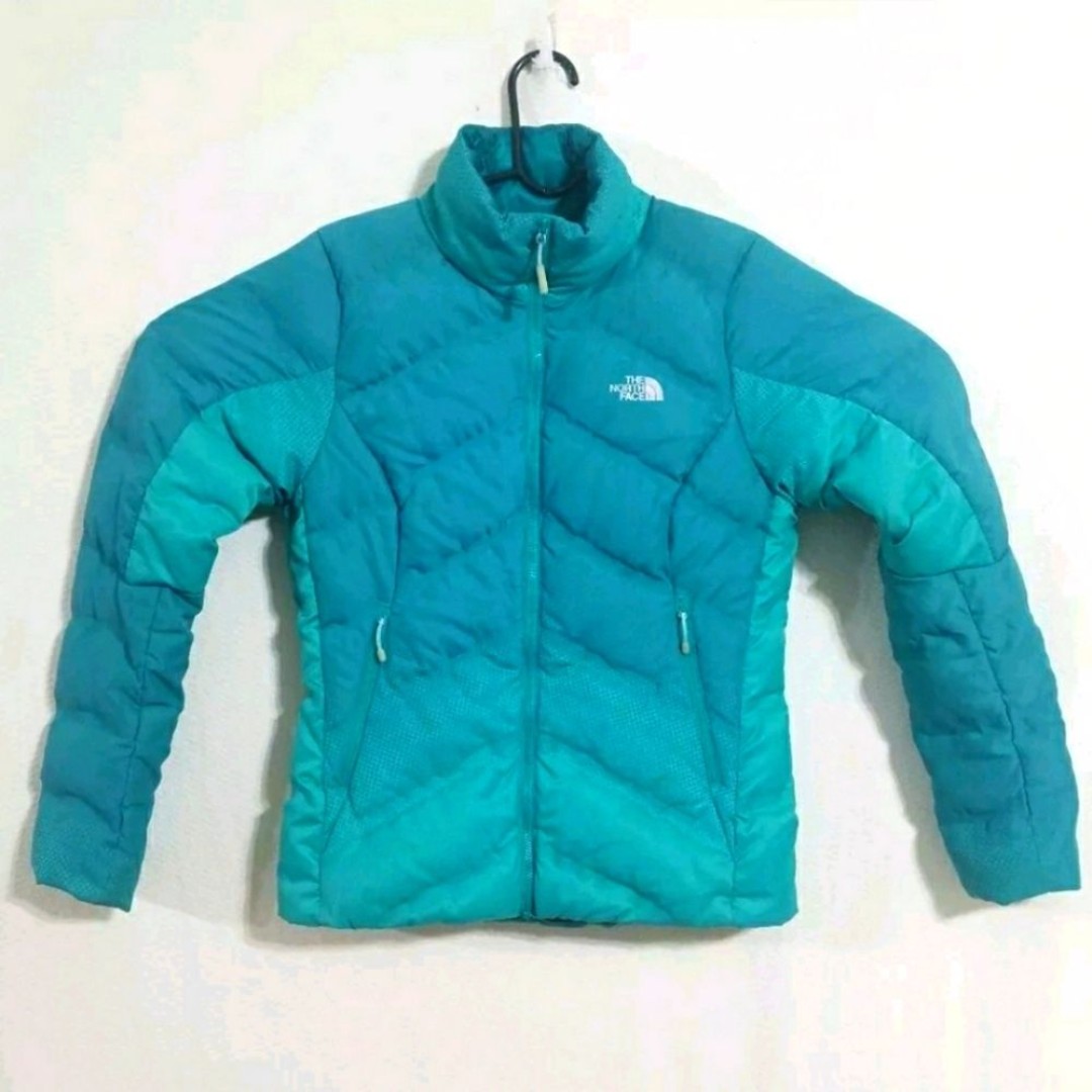 North Face Blue 700 Down Puffer Jacket Coat Turquoise Winter Bubble Women XS