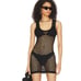 H:ours - Billie Fishnet Mini Dress in Black