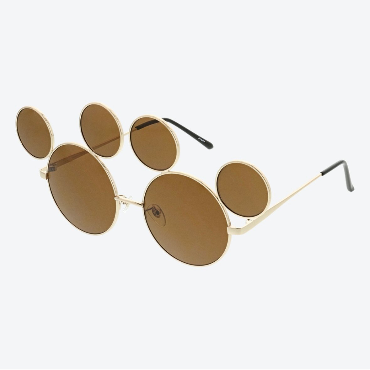 Tokyo Disney Resort Mickey Gold x Brown Sunglasses