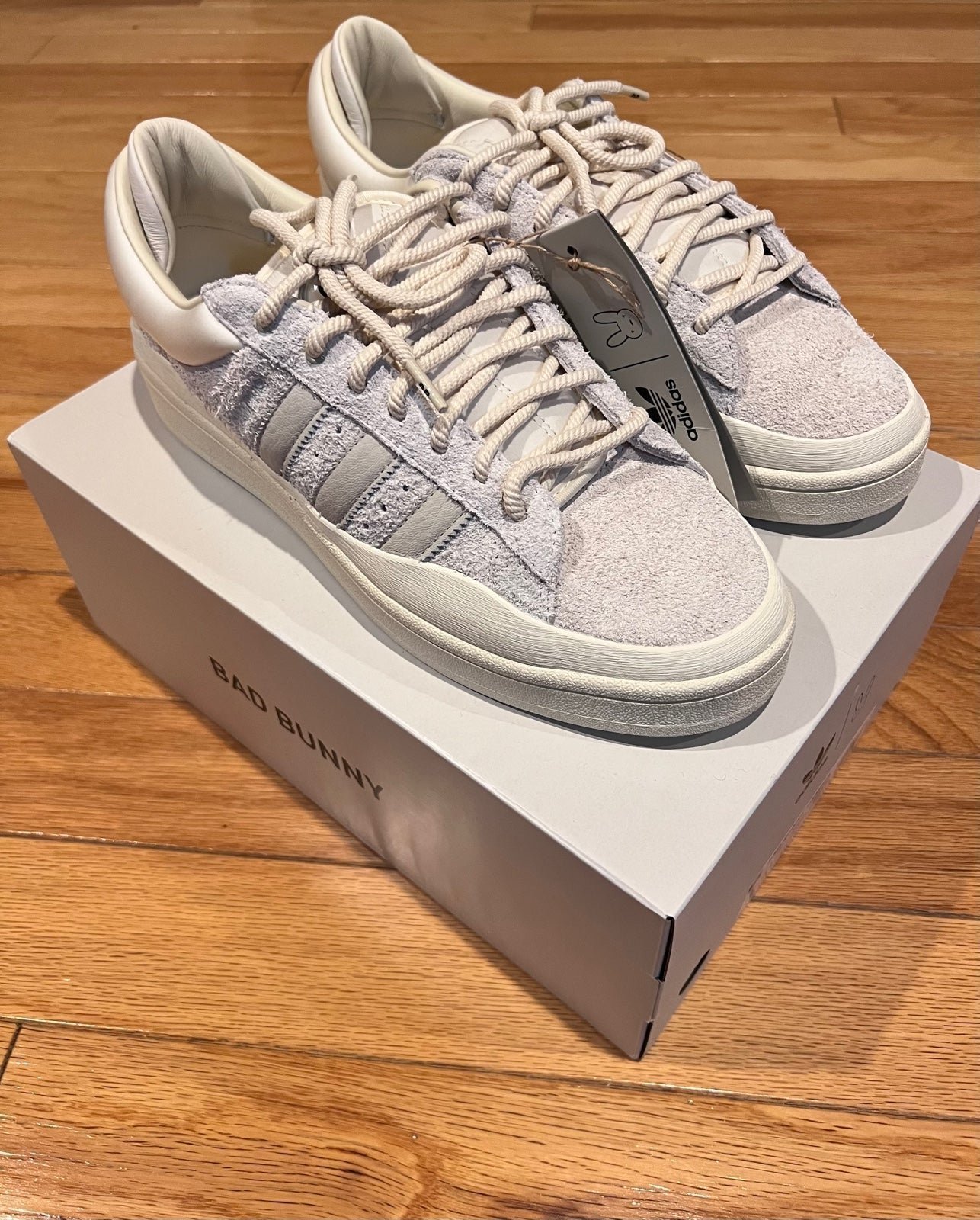 2023 Adidas Bad Bunny X Campus Light ( Cloud White ) Sneakers in Men’s Size 10