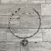 Artisan Crafted Twisted Silver Choker and Pendant Set