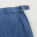 J.Jill Wrap Chambray Knee Length Chambray Skirt Cotton Tencel Small Blue S