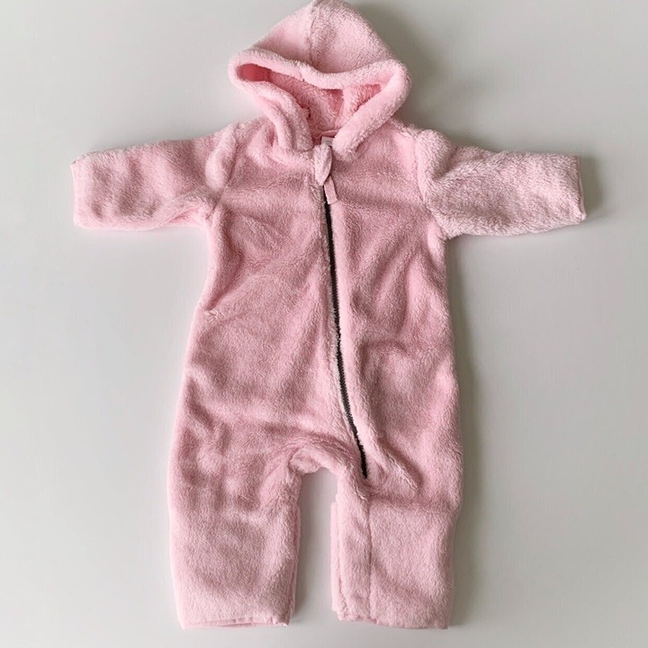NEW Hanna Andersson Baby Girl Fleece One Piece Jumpsuit 6-12 Months