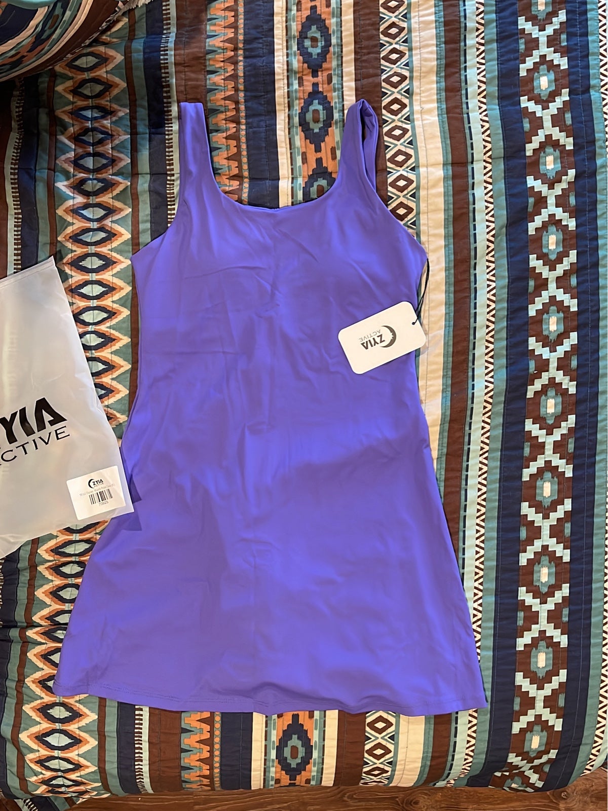 Zyia Wild Pansy Match Point Dress - NWT Sz Small