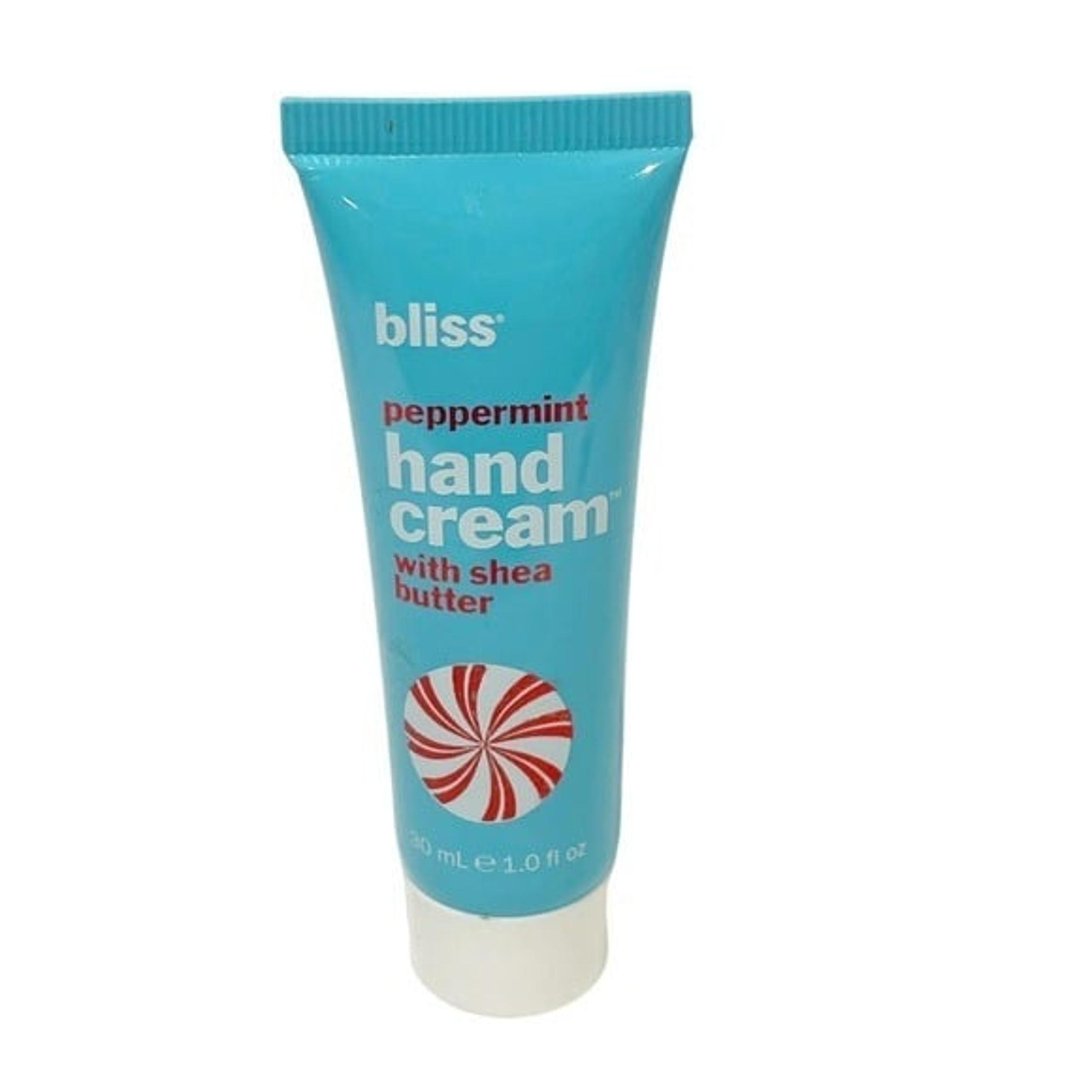 Bliss Peppermint Hand Cream with Shea Cream 1 fl oz NEW