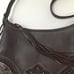 Brighton Brown Leather Applique Shoulder Bag Purse