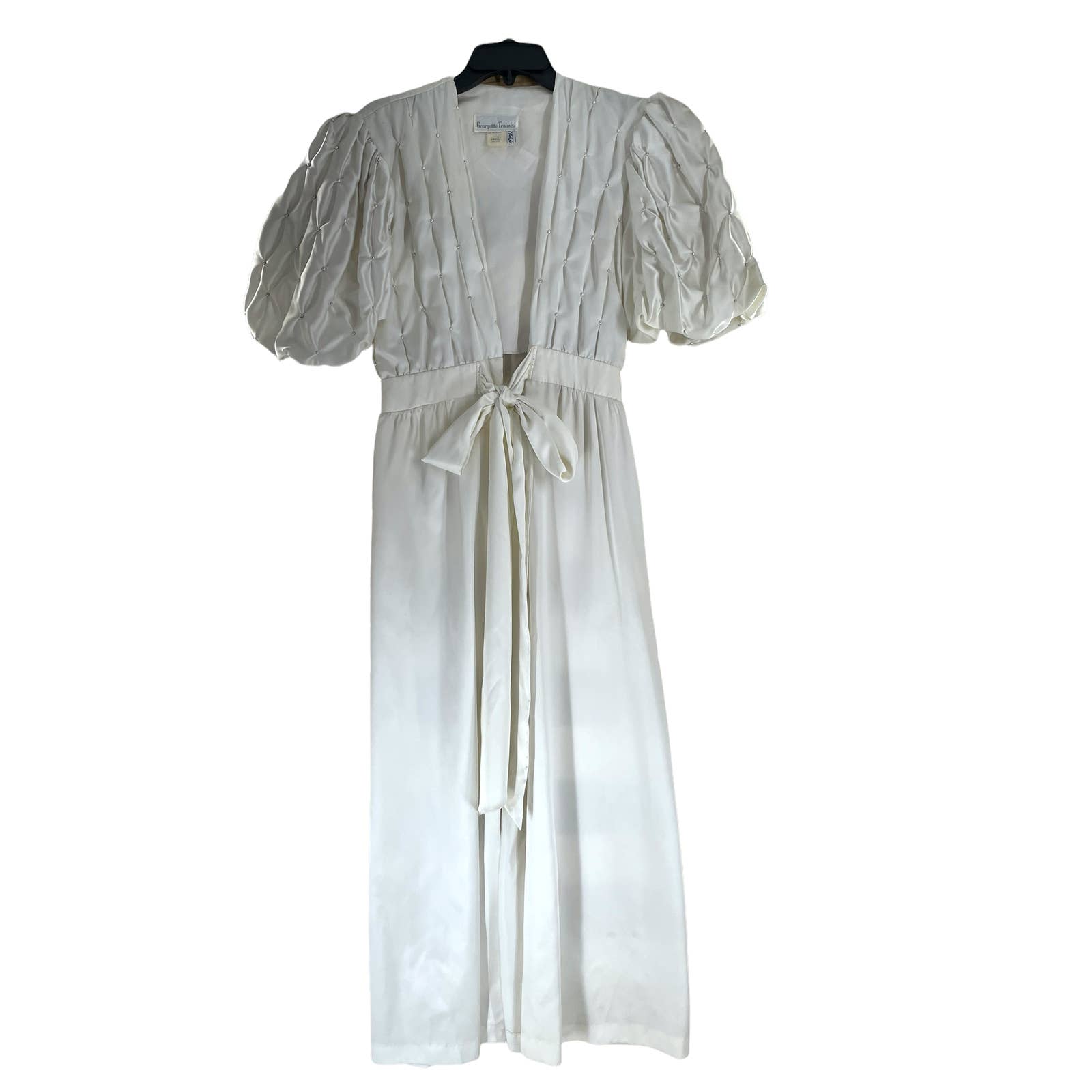 GEORGETTE TRABOLSI VINTAGE IVORY ROBE