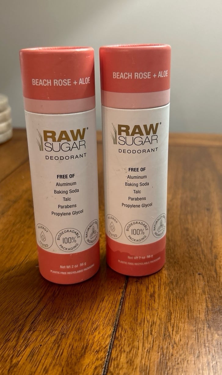 Raw Sugar Deodorant Beach Rose & Aloe 2 oz.