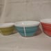 Vintage Charm Inspired By Pyrex Memory Lane 3-Piece Mixing Bowl Set