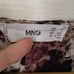 Womens Mango Snake Print Long Sleeve Asymmetrical V-neck Dress. Size 2