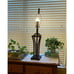 Vintage Bamboo Lamp MCM Mid Century Modern Cottagecore Country Cottage 32.5''