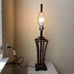 Vintage Bamboo Lamp MCM Mid Century Modern Cottagecore Country Cottage 32.5''