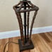 Vintage Bamboo Lamp MCM Mid Century Modern Cottagecore Country Cottage 32.5''