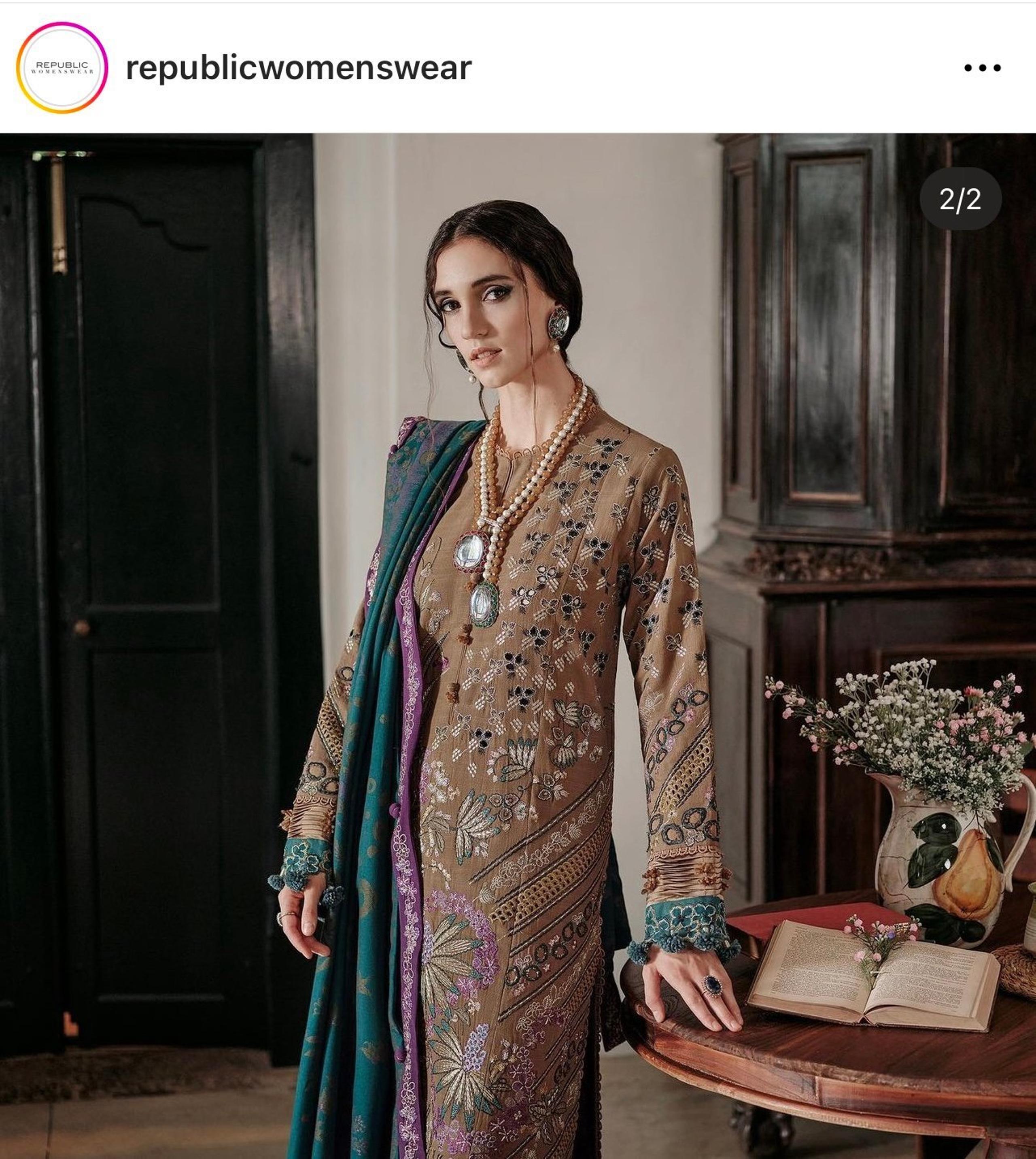 Desi designer wear winter formal outfit