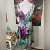 Adrianna Papell NWT 100% Silk Floral Sweetheart Neck Sleeveless Formal Dress 6
