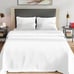 Purity Home 300 Thread Count White Cotton King Sheets Set