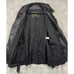 VTG Imperial Women's Trench Coat Size 20 Black Leather Belted