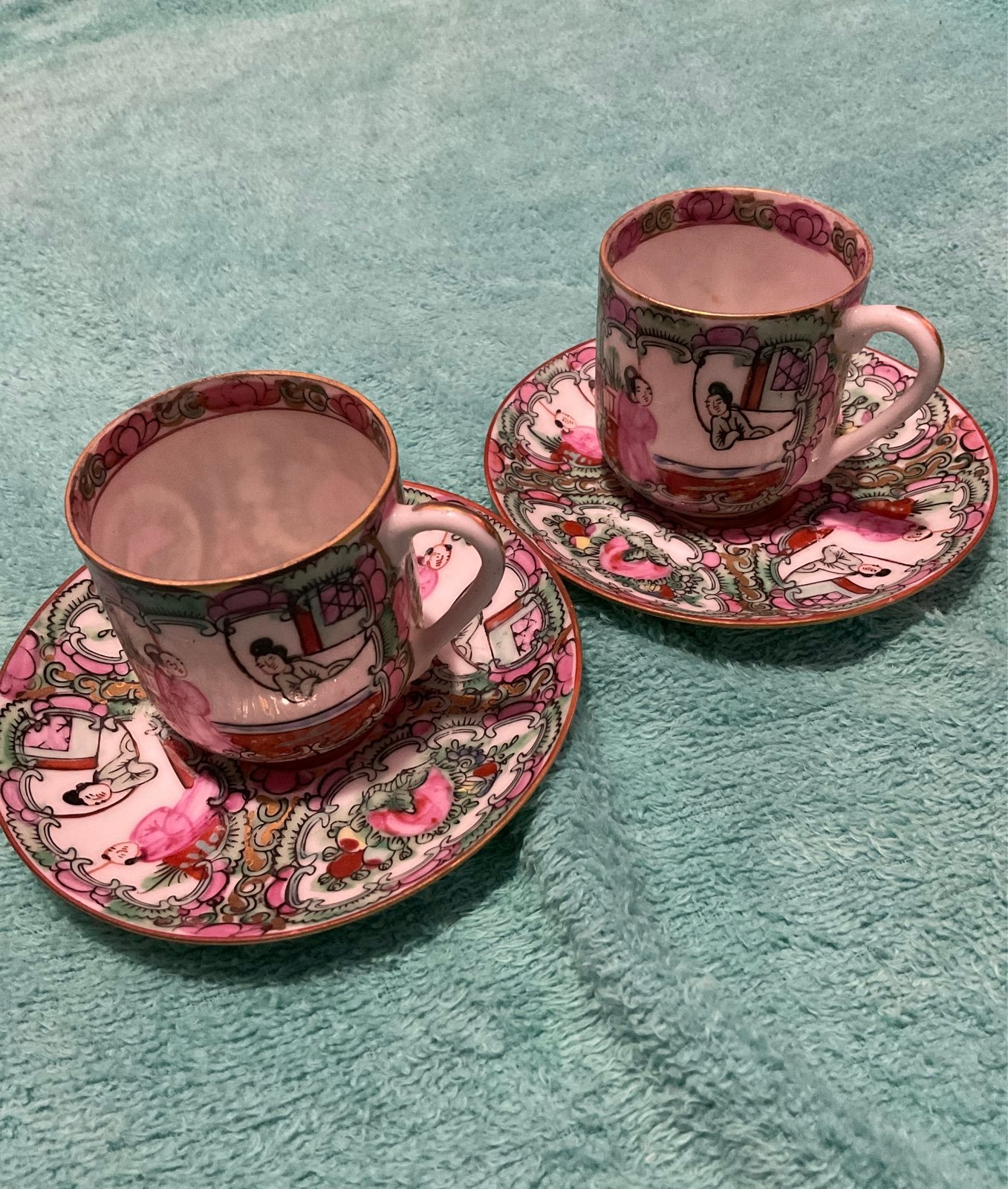 Tea cup Saucer Demitasse Japanese porcelain Hong Kong