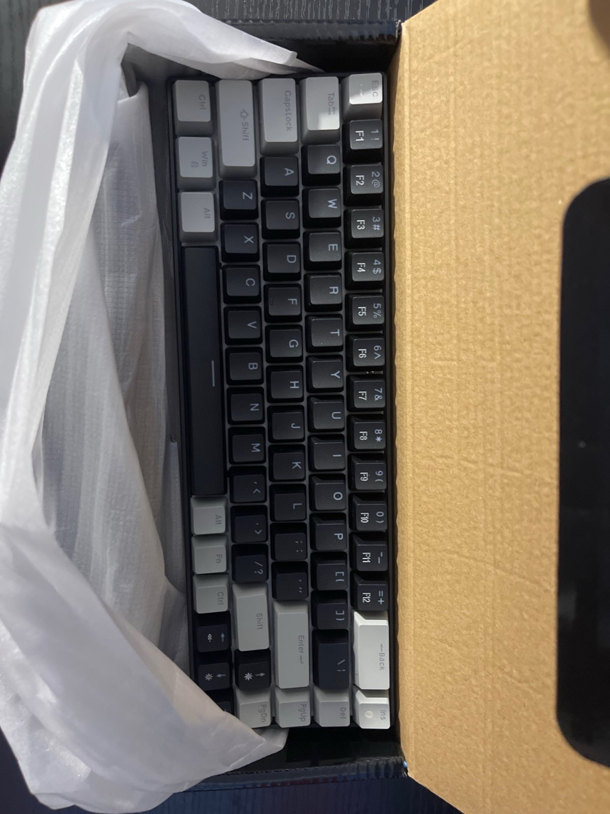 MageGee Portable 60% Gaming Keyboard MK-Box LED Backlit Compact w/red key caps