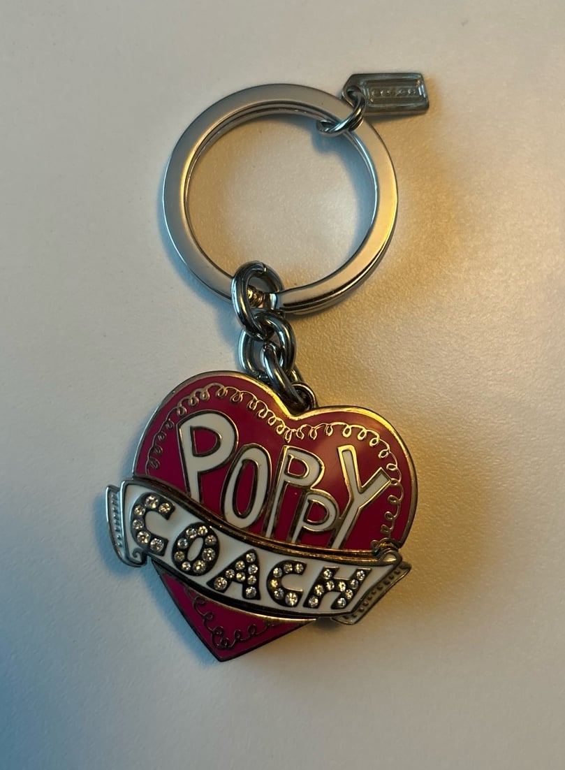 Coach Poppy bag charm