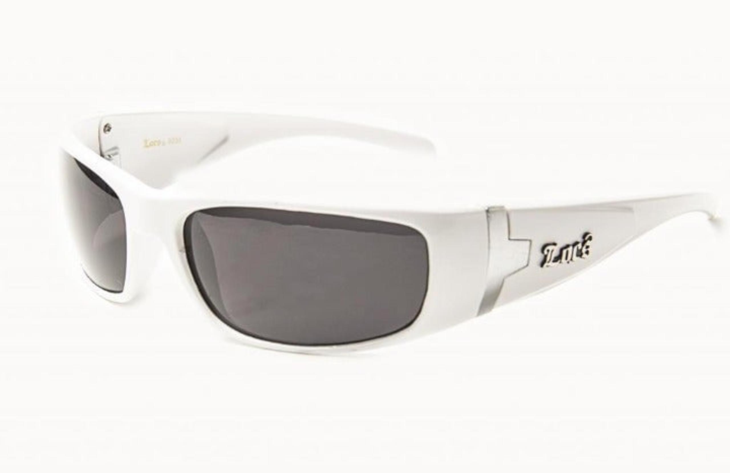 9030 Locs White Wrap Sunglasses  Free Shipping