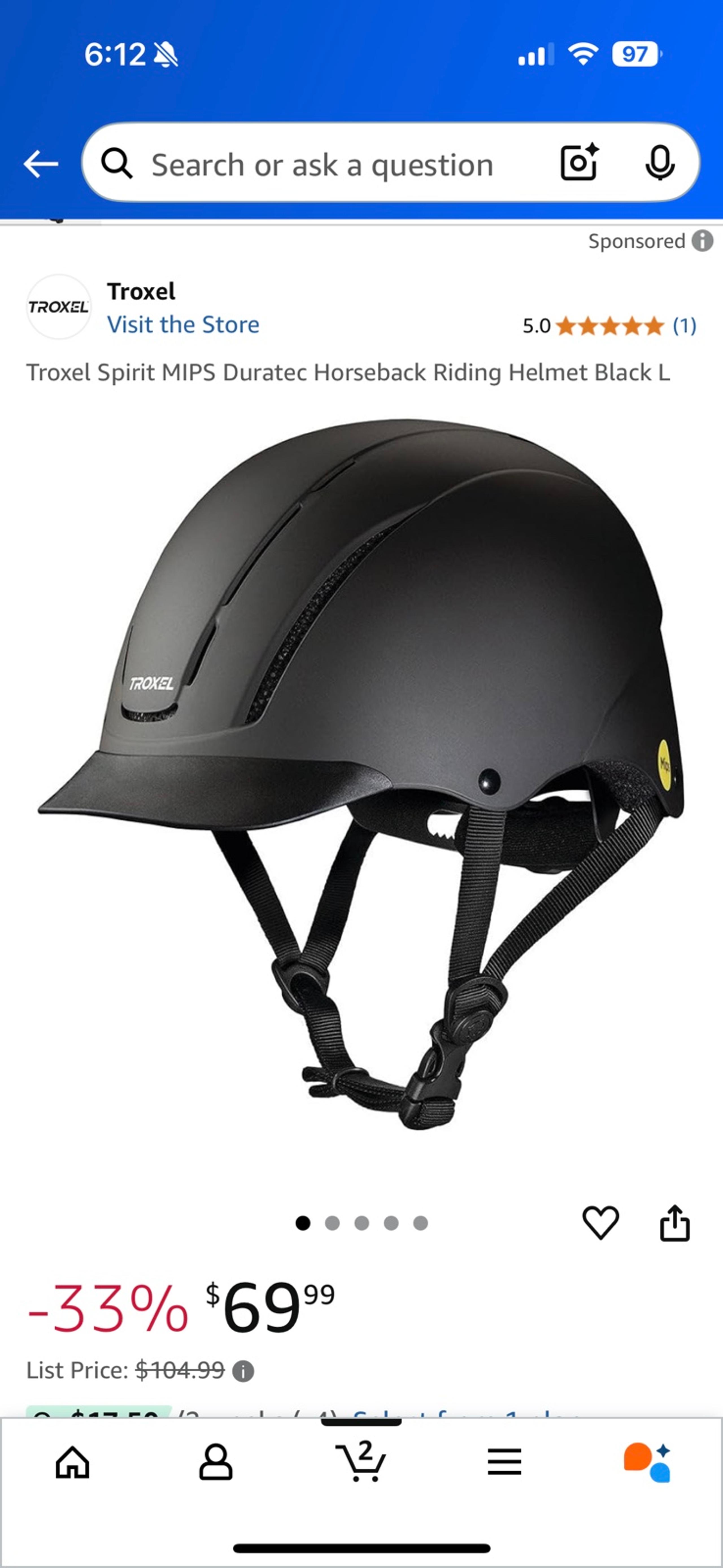 Troxel Low Profile Equestrian Helmet - 40002