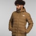 New North Face Aconcagua 3 Hoodie Jacket Down Insulated Brown Tan Coat XXL 2XL