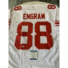 Evan Engram Autographed/Signed Jersey Beckett New York Giants Star TE Ole Miss