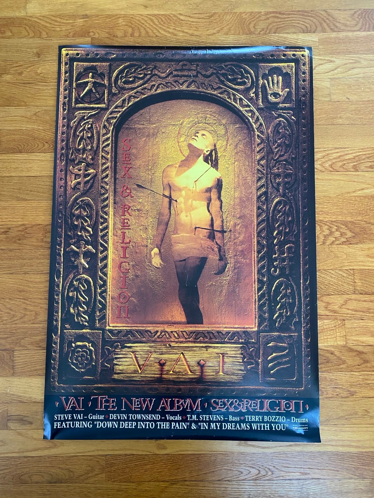 Steve Vai Sex & Religion Original 1993 Promo Poster 24x36 Never Hung