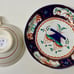 19th Century Antique Gaudy Welsh Flower Basket II Cup & Saucer Lustre Tea Set