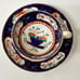19th Century Antique Gaudy Welsh Flower Basket II Cup & Saucer Lustre Tea Set