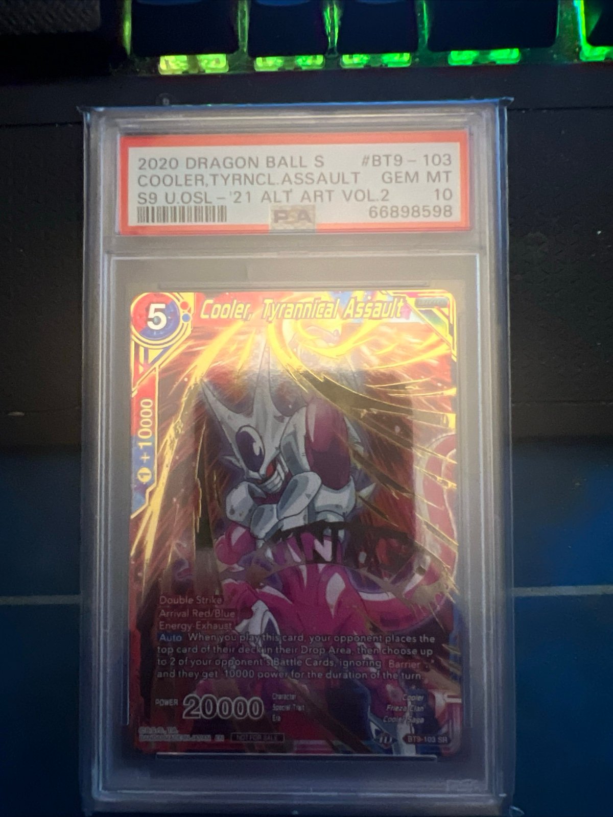 Dragon Ball Super Cooler, Tyrannical Assault Gold Stamped