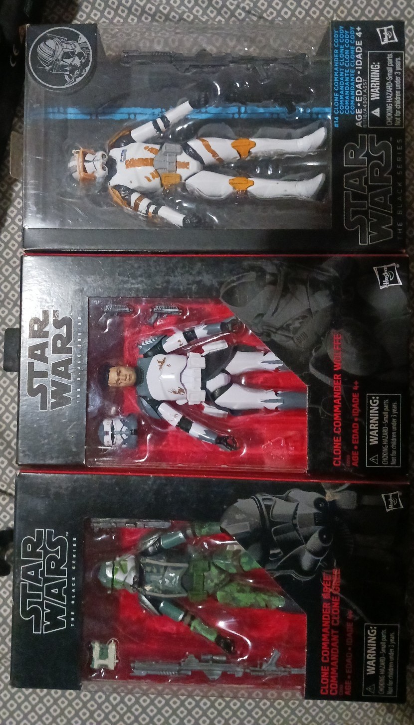 Lot of 3 black series.