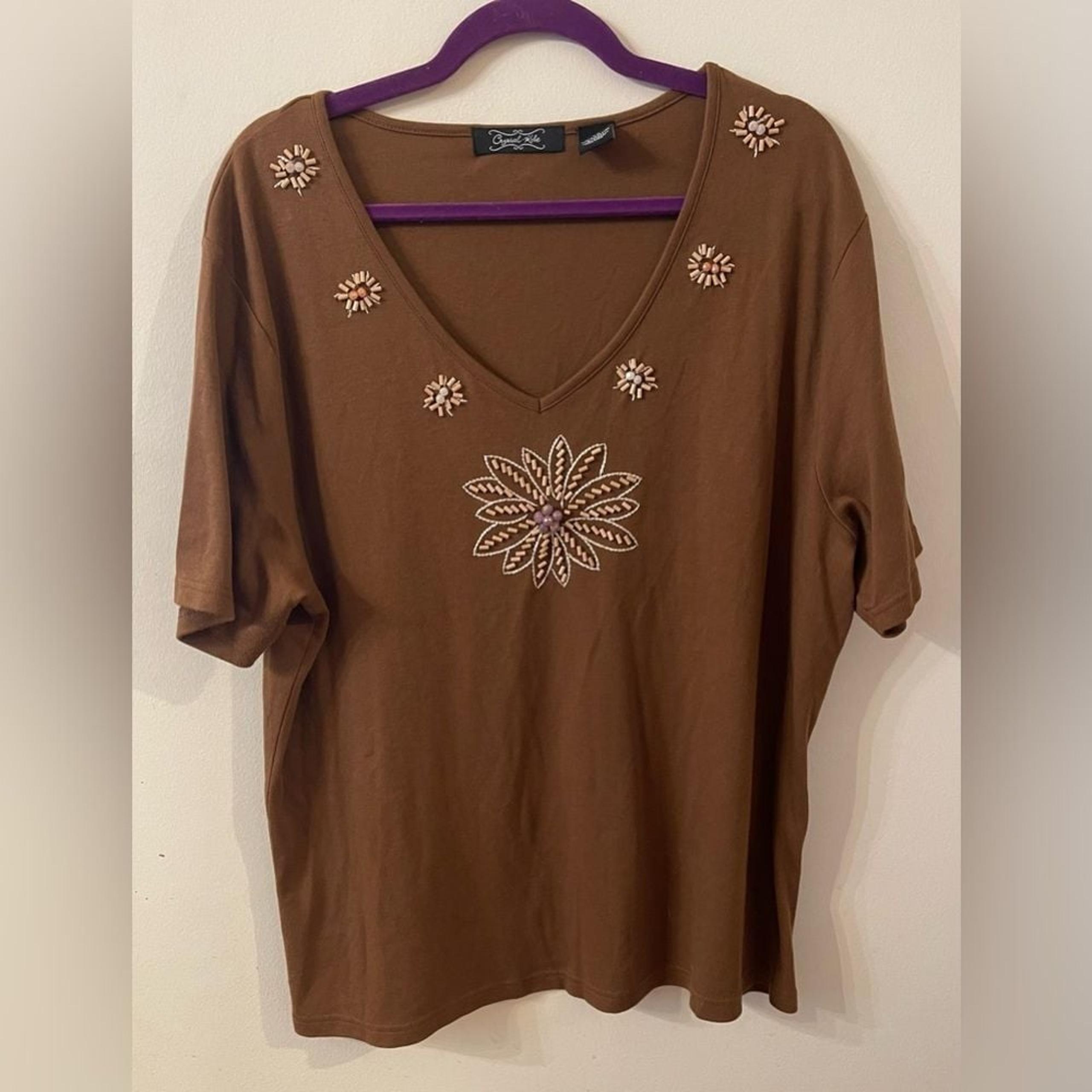 Crystal-Kobe Vneck size 2X