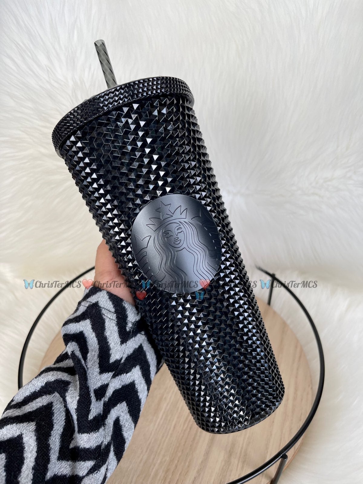 STARBUCKS GLOSSY BLACK STUDDED TAIWAN RELEASE