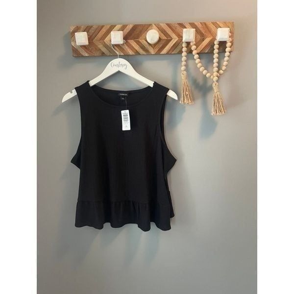 NWT Torrid black ribbed tank Size 1/1X