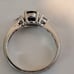 Estate vintage sterling silver and blue sapphire ring size 6