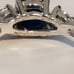 Estate vintage sterling silver and blue sapphire ring size 6