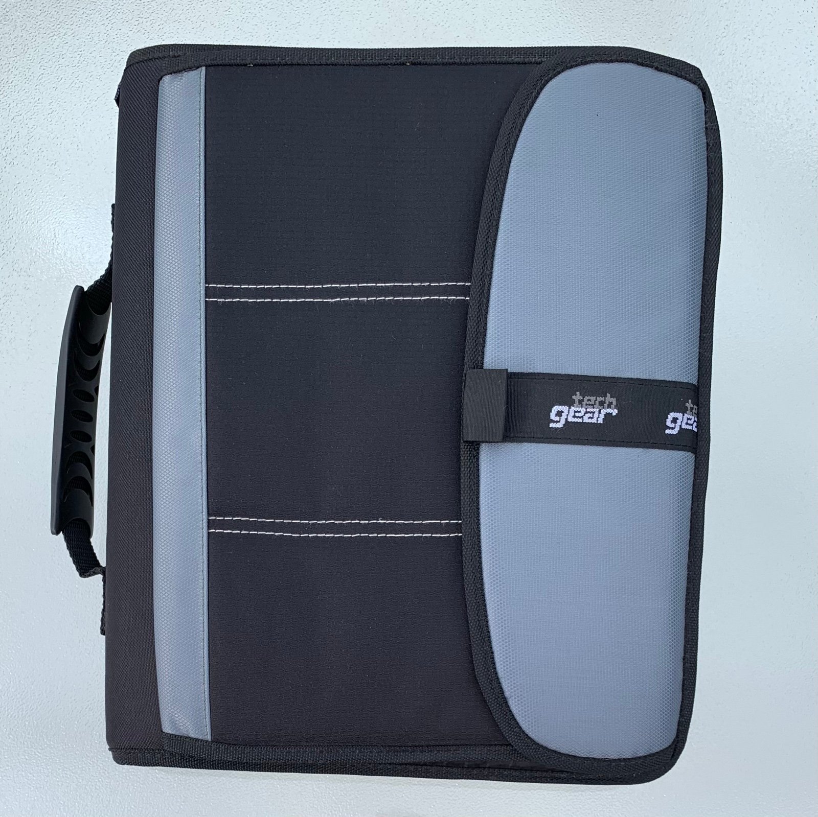 Tech Gear Mega Filled Black and Grey Padded 3-Ring Binder Organizer