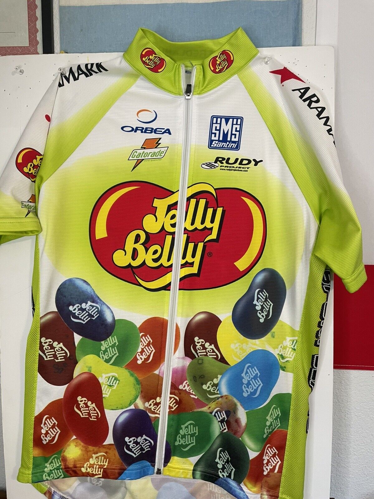 SMS Santini Men’s Retro Jelly Belly Cycling Jersey| Size S